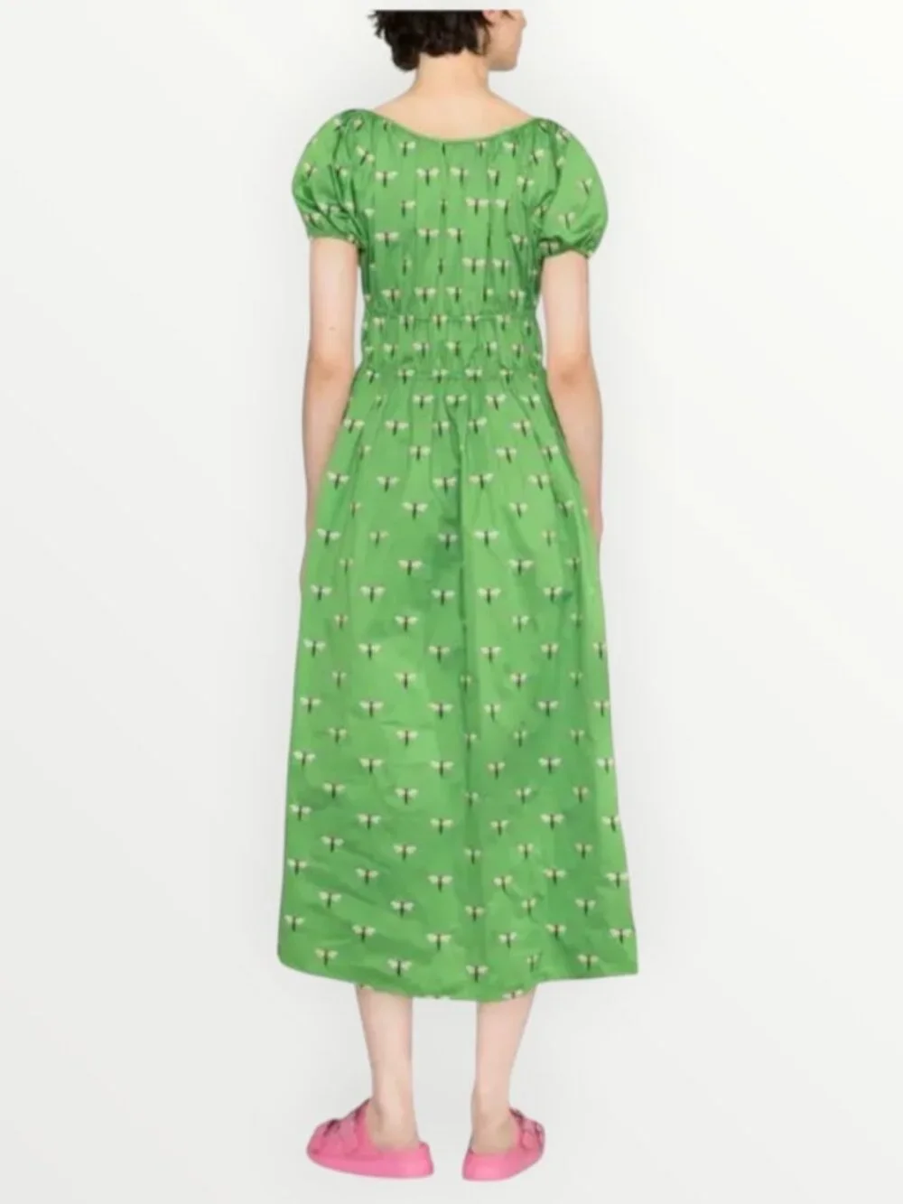 Kate Spade Dragonfly Riviera Midi Dress in Green